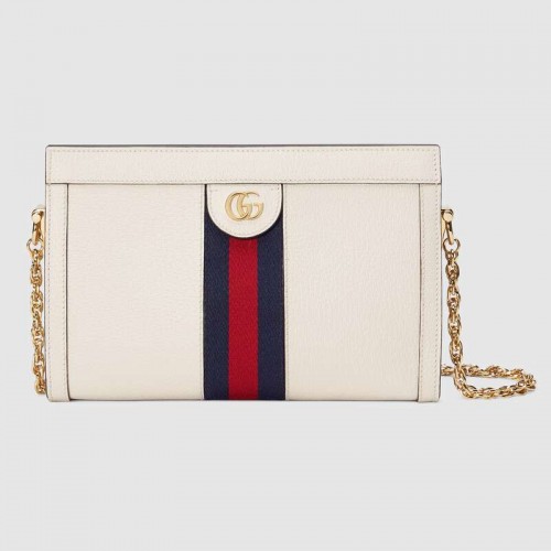 Gucci Ophidia bolso de hombro pequeño 503877 Blanco