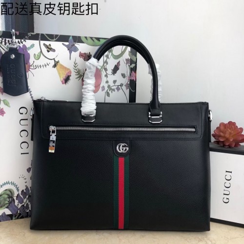 Gucci Original Leather GG Maletín Bolso G78945 Negro