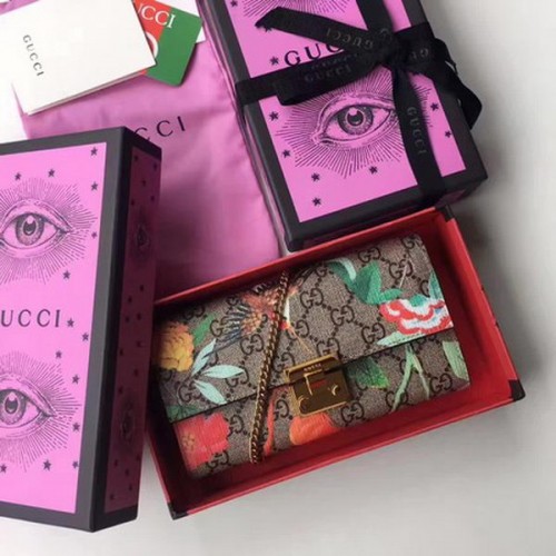 Gucci Candado Continental Monedero 453506 Vino