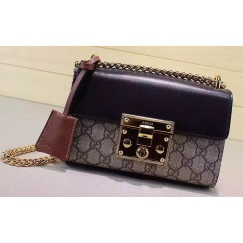 Gucci Padlock GG Supreme Bolsos de Hombro 409487 Marrón Gucci Padlock GG Supreme Bolsos de Hombro 409487 Marrón