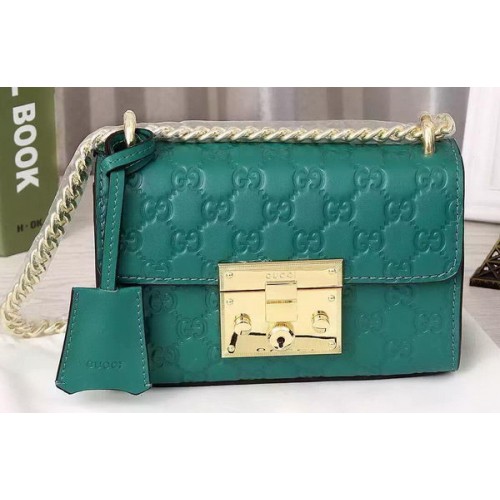 Gucci Padlock Gucci Signature Bolsa de hombro 409487 Verde