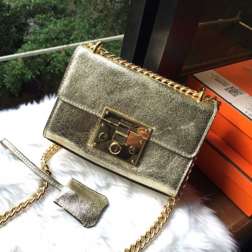 Gucci Padlock Nuevos Bolsos De Hombro 409487 Oro