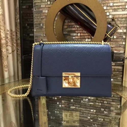 Gucci Padlock Series Gucci Signature Bolso de hombro 409486 Royal