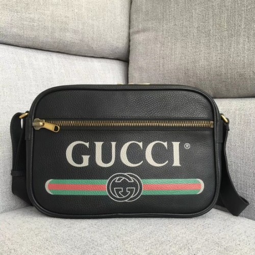 Gucci Print bolso de hombro 523589 negro