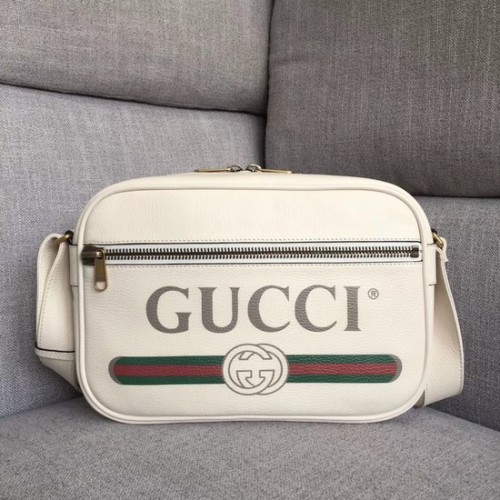 Bolso de hombro Gucci Print 523589 blanco