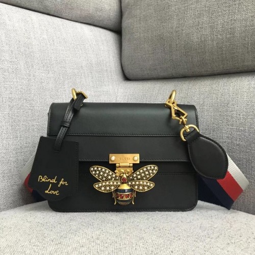 Gucci Queen Margaret bolso de hombro pequeño 476542 negro