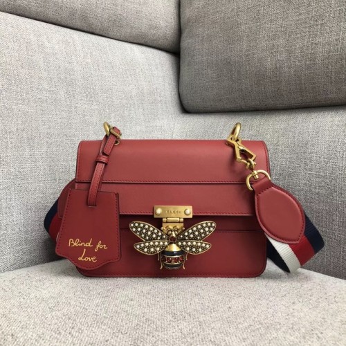 Gucci Queen Margaret bolso de hombro pequeño 476542 rojo