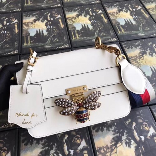 Gucci Queen Margaret bolso de hombro pequeño 476542 blanco