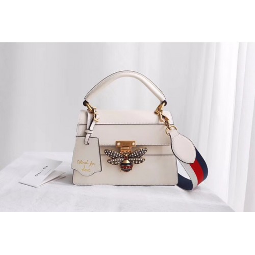 Gucci Queen Margaret bolso pequeño con asa superior 476541 blanco
