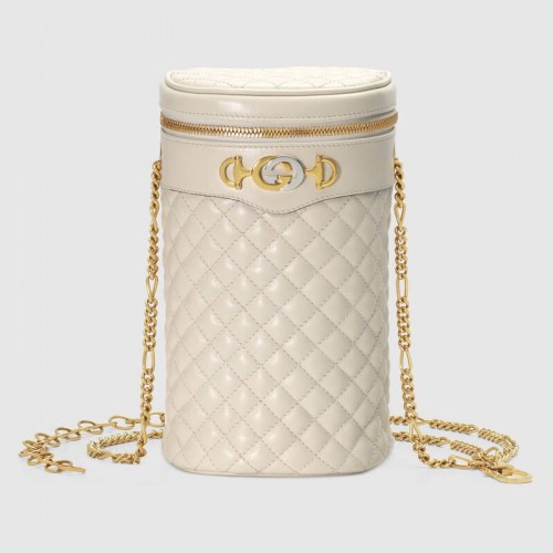 Gucci Riñonera de piel acolchada 572298 Blanco