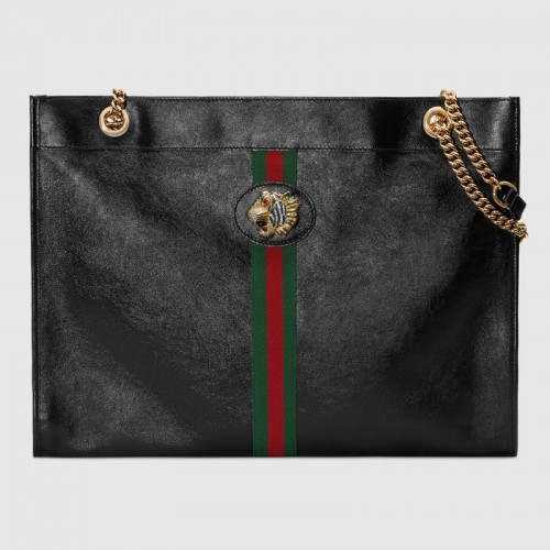Gucci Rajah bolso grande 537219 negro