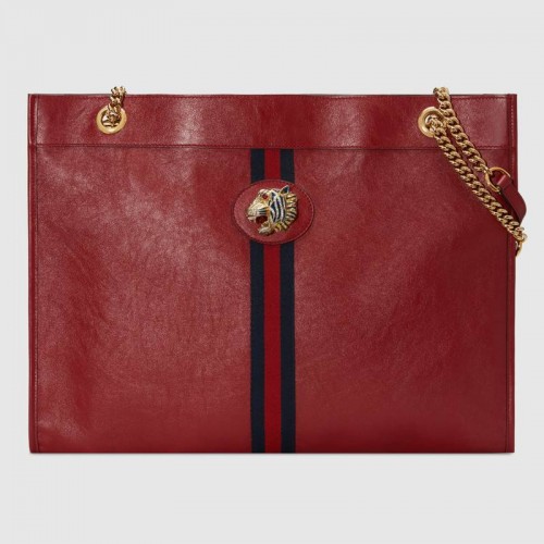 Gucci Rajah bolso grande 537219 rojo