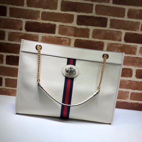 Gucci Rajah bolso grande 537219 blanco
