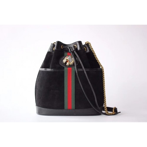 Gucci Rajah bolso bombonera mediano 553961 Ante negro