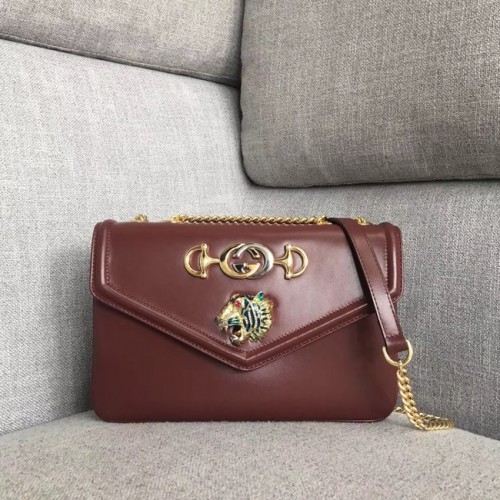 Gucci Rajah bandolera mediana 537241 Burdeos