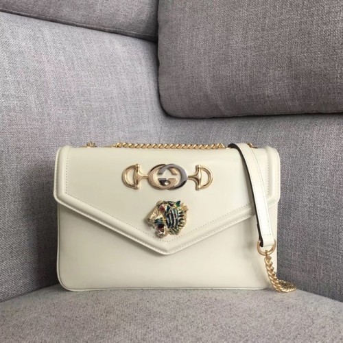 Gucci Rajah bandolera mediana 537241 Blanco