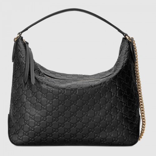 Gucci Signature bolso hobo grande 477324 negro