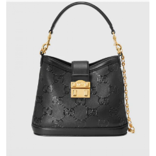 Gucci Bolso de hombro GG pequeño 675788 negro