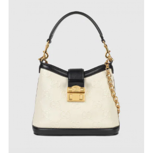 Gucci Bolso de hombro GG pequeño 675788 blanco