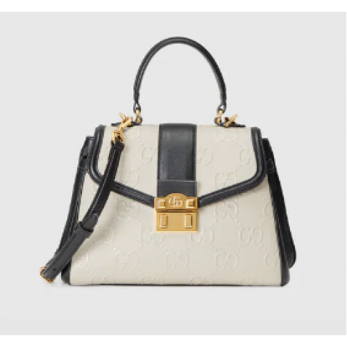 Gucci Bolso pequeño con asa superior GG 675791 Blanco