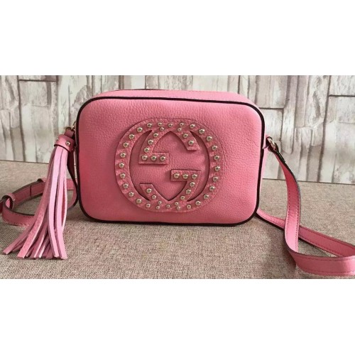 Gucci Soho Bolso disco de piel de becerro 308364 Rosa