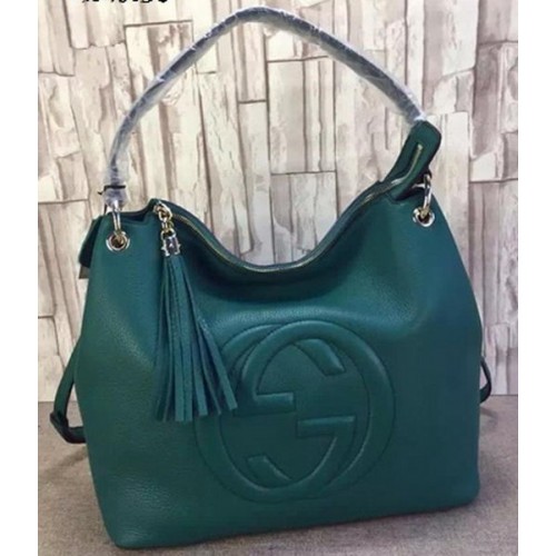 Gucci Soho Leather Hobo Bag Piel de becerro 408825 Verde