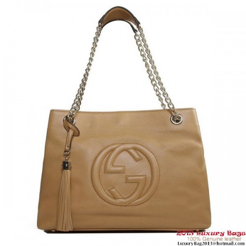 Bolso tote mediano Gucci Soho 308982 Albaricoque