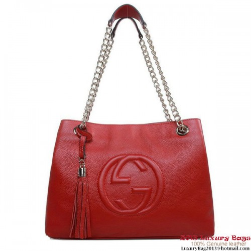 Gucci Soho Bolso Tote Mediano 308982 Rojo