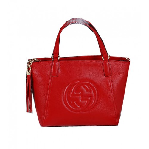 Gucci Soho Original Leather Top Handle BagS 369176 Rojo