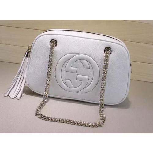 Gucci Soho Bolsos de Hombro 308983 Blanco