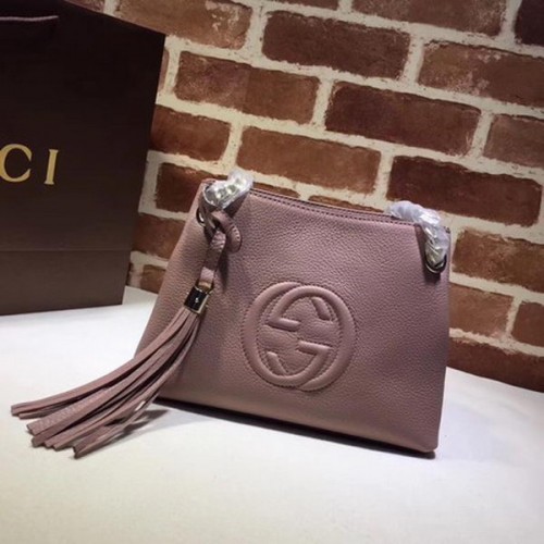 Gucci Soho Small Tote Bag Piel de becerro 387043 Rosa