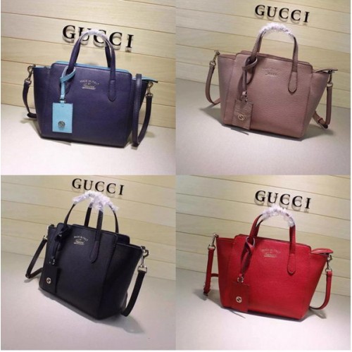 Gucci Swing Mini bolsos de cuero con asa superior 368827