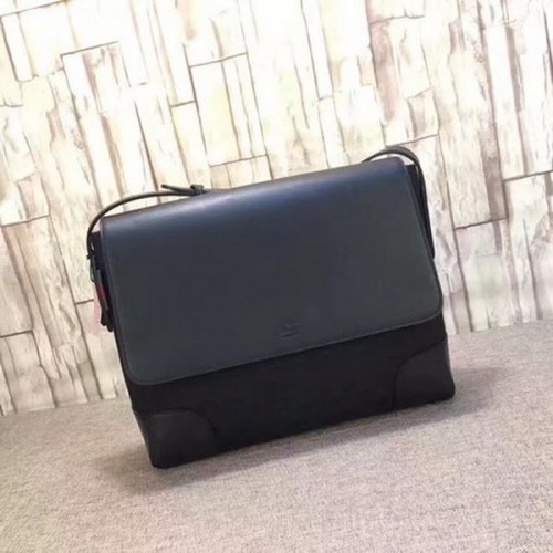 Bolsa de mensajero de lona Gucci Techno 353401 Negro