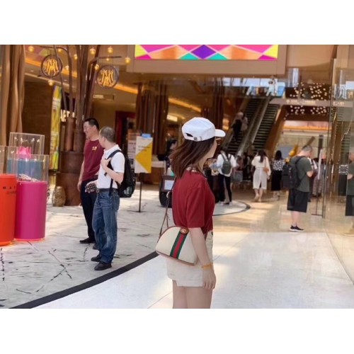 Bolso bandolera de lona Gucci Vintage 499621 Camel