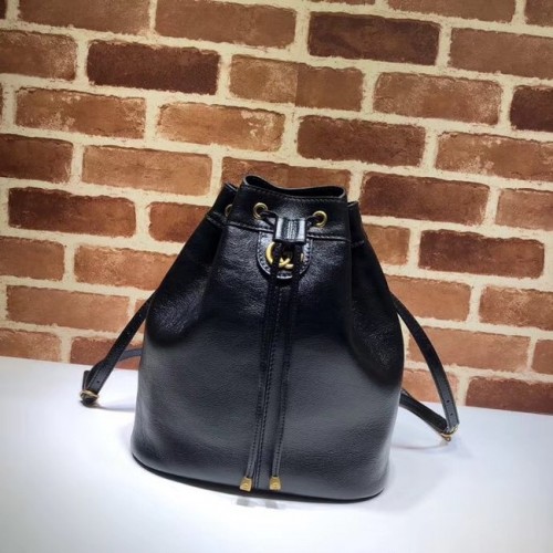 Gucci medio cubo Mochila 550189 negro