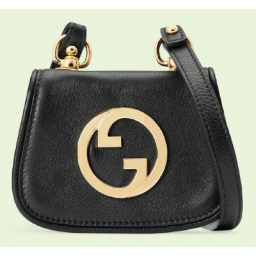 Gucci mini Blondie tarjetero cartera 698635 negro