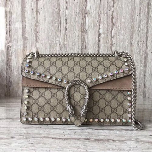Gucci Dionysus Small GG Shoulder Bag 400249 Albaricoque