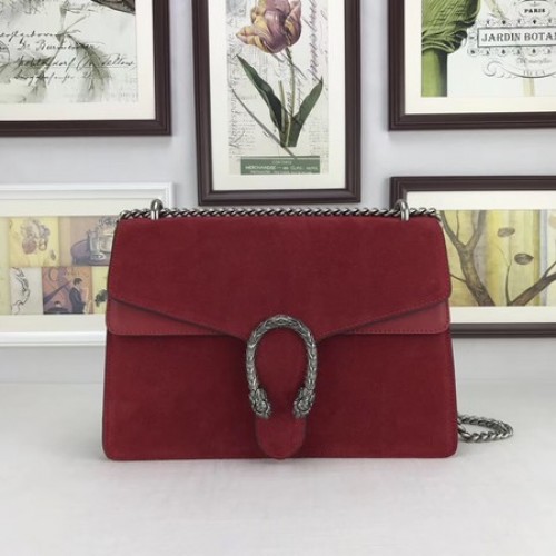 Gucci Dionysus Suede Leather Shoulder Bag 403348 Rojo