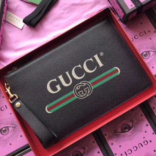 Gucci GG Marmont Cartera de piel de becerro 466489 Negro