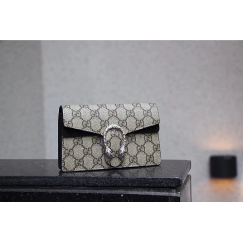 Gucci Dionysus GG Supreme Super mini Bolso 476432 Negro