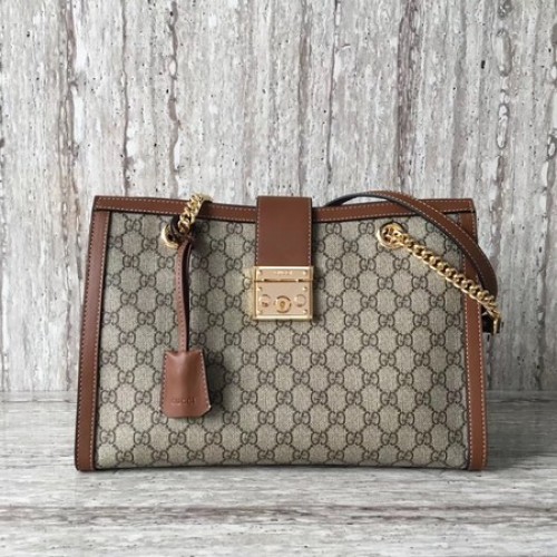 Gucci Padlock Medium GG Bolso de Hombro 479197 Marrón