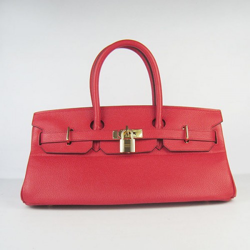 Hermes Birkin 6109 Togo Bolso de cuero Rojo 42cm Oro