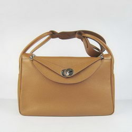 Hermes Lindy 34CM Bolso de Hombro Café