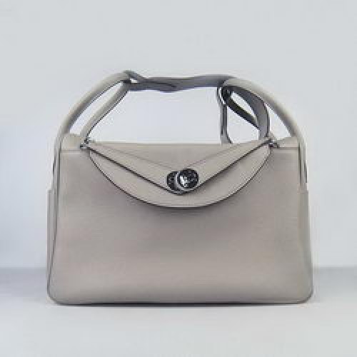 Hermes Lindy 34CM Bolso de Hombro Gris