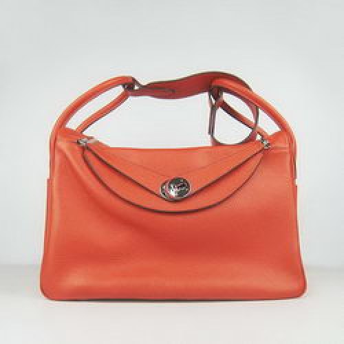 Hermes Lindy 34CM Bolso de Hombro 6208 Naranja