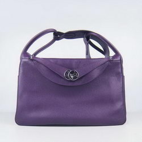 Hermes Lindy 34CM Bolso de Hombro Púrpura