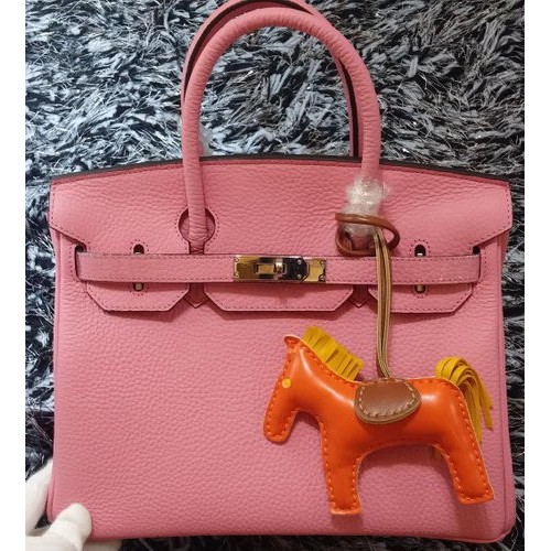 Hermes Birkin 30CM Tote Bolsas de cuero Litchi H30LI Cereza
