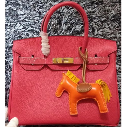 Hermes Birkin 30CM Tote Bolsas Litchi Leather H30LI Rose