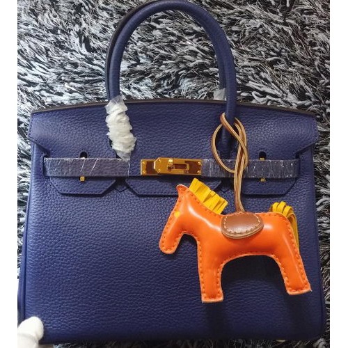 Hermes Birkin 30CM Tote Bolsas Litchi Leather H30LI Royal