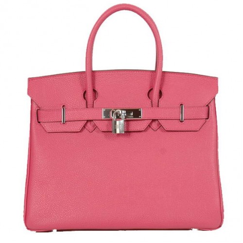 Hermes Birkin 30CM Tote Bolsas Liso Togo Cuero Melocotón